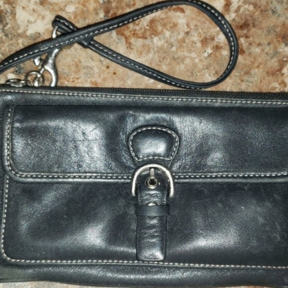 Black Coach wristlet